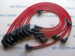 RED 8.5MM PERFORMANCE IGNITION LEADS FOR TVR GRIFFITH 500 V8 HAND BUILT - Picture 1 of 4