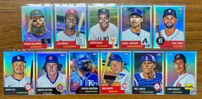 Lote refractor aniversario platino cromo Topps 22/23 (24) - novato/salón de la fama Foto 1 de 3