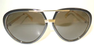 Gucci GG0904S 001 SONNENBRILLE GRAU GOLD RAHMEN BRAUNE GLÄSER 145 61 - 13 - Bild 1 von 4