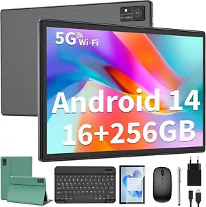Tablet Android 14 10 Zoll 2in1 FHD 16GB + 256GB 1TB Octa Core 5G WiFi C1064 - Bild 1 von 7