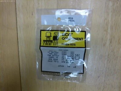ECG102A POWER AMP TRANSISTOR PNP,NIP/NOS - Image 1 of 3