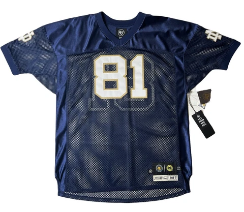 1987 *RARE* Notre Dame Tim Brown '47 Heisman Collection Authentic Jersey NCAA Cover