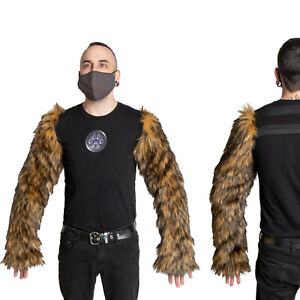 Pawstar Furry Arm Sleeves - Wild Wolf Fur fursuit partial mascot suit 3166