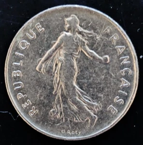 Coin, France, Semeuse, 5 Francs, 1974 - Bild 1 von 2