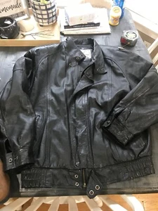 Vintage Adler Women's Leather Bomber Jacket Size M - Picture 1 of 8