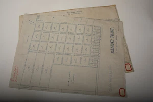 Ramsey Tract Map VTG Blue Print (N5R)California San Joaquin Co 1920s Weber Grant - Picture 1 of 6