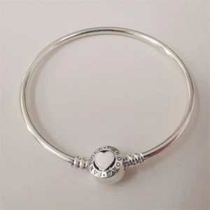 Heart Bangle 16~21cm Loving With Bag PANDORA - Picture 1 of 4
