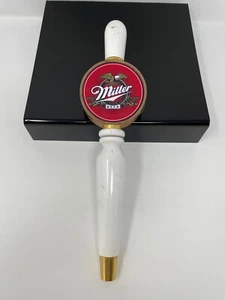 Miller Beer Vintage White Beer Tap Handle   - Picture 1 of 7