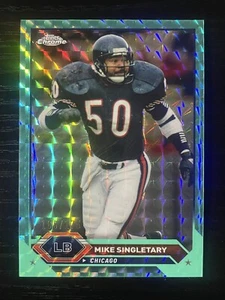 2023 Topps Composite Mike Singletary Aqua Geometric Refractor /175 Bears #25 - Picture 1 of 2