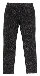 Chicos Size 1 Black Animal Print Jeggings Pants US Size 8 - Picture 1 of 7
