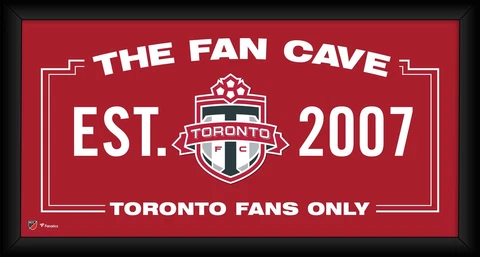 Toronto FC Framed 10" x 20" Fan Cave Collage Cover