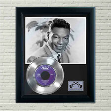 Nat King Cole "When I Fall In Love" Silver Framed Record Display