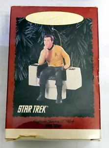 Hallmark Keepsake Star Trek Kirk Ornamento 1995 Nuevo en caja Envío gratuito - Imagen 1 de 5