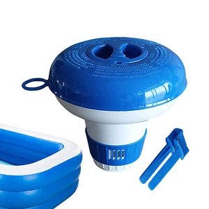 Floating Chlorine Dispenser Swimming Pool Spa Tablet Chemistry Floater Hot Tub - Picture 1 of 9