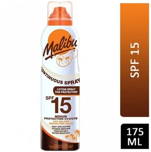 Malibu Loción Continua Spray Protección Solar Medio SPF15 175ml - Imagen 1 de 4