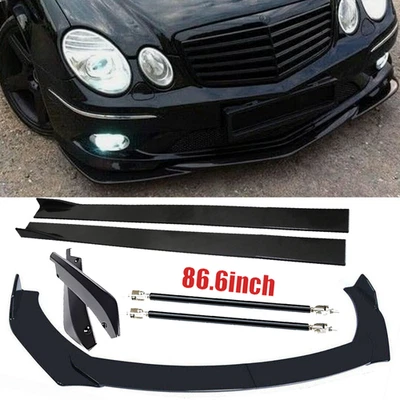 Front Rear Bumper Lip Splitter Spoiler Side Skirt For Mercedes-Benz W211 E63 AMG Foto 1 de 4