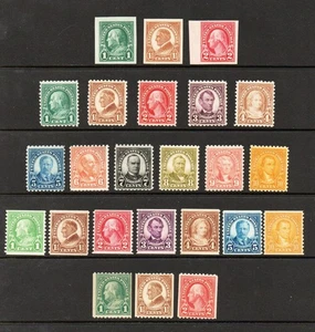 Juegos de estampillas de Estados Unidos #575-577, 581-591, 597-606... como nuevas... CV $228 - Imagen 1 de 2