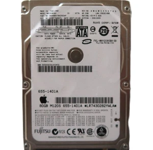 Fujitsu MHY2080BH CA06889-B42300AP 0CFE9A-0081000D 2.5" 80gb Sata 655-1401A HDD - Picture 1 of 1
