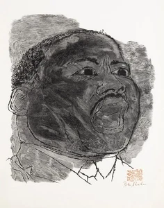 Ben Shahn Martin Luther King Canvas Print 16 x 20 - Picture 1 of 4