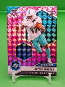 Jaylen Waddle 2021 Panini Prizm rosa camuflaje mosaico novato RC #248 - Imagen 1 de 3