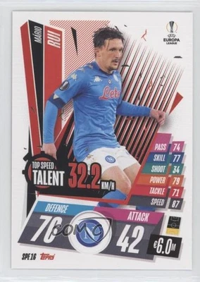 2020-21 Topps Match Attax UCL Extra Top Speed Talent Mario Rui #SPE16 - Image 1 of 2