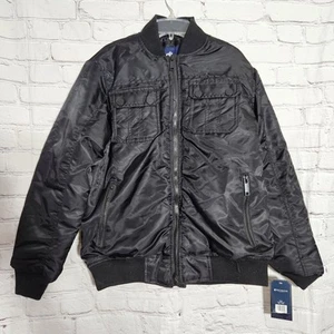 NEW Rocawear Classic Size XL 18/20 Black Coat Front Zipper & Pockets - Picture 1 of 7