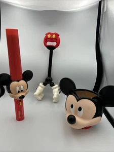 Vintage Disney Mickey Mouse 3 Piece Set Collectibles •Flashlight/Grabber/Bucket - Picture 1 of 14