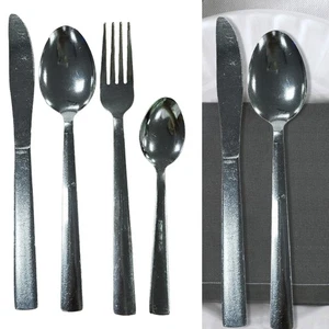 4psc/set Spülmaschinenfest Besteckset Edelstahl Messer Löffel Besteckset Set - Bild 1 von 16