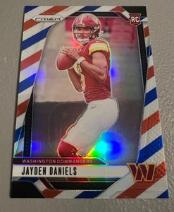 2024 Panini Prizm - Jayden Daniels ( Commanders) Rookie RC Red White Blue #347 - Bild 1 von 2