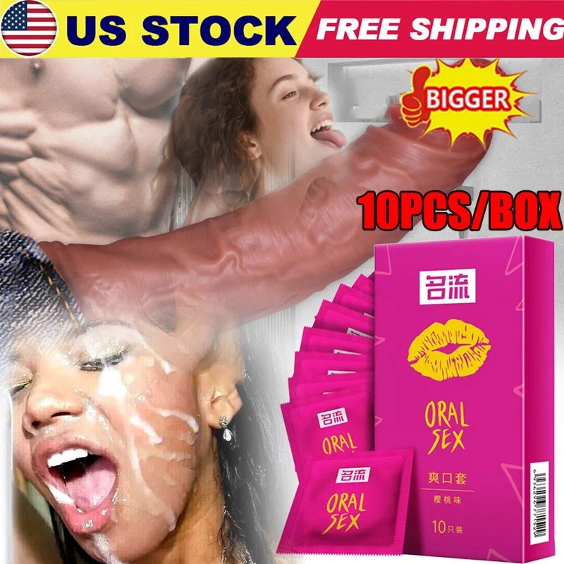 Preservativos para sexo oral sabor cereja látex manga boquete 10~50 peças - Imagem 1 de 4