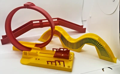 1989 Domino Rally Replacement Game Parts Wavy Stairs Bridge Loop - Image 1 of 2