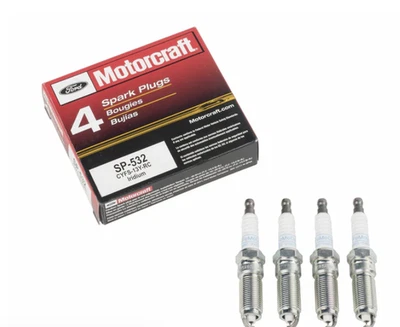 Set of 4 Genuine OEM Motorcraft SP-532 Iridium Spark Plugs - Image 1 of 3