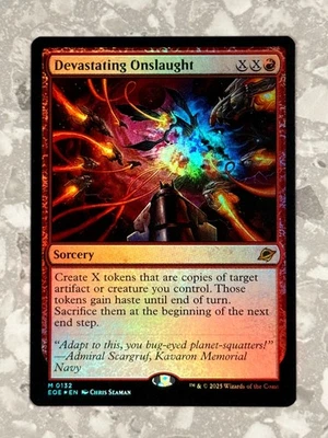 Devastating Onslaught 132 FOIL MTG Edge of Eternities NM X1 - Image 1 of 3