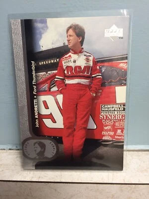 1996 UPPER DECK JOHN ANDRETTI CARD 37 FORD THUNDERBIRD CAR ‘98 RCA   - Image 1 of 2