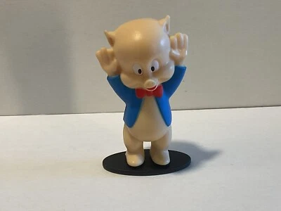Bugs Bunny Looney Tunes Burger King Figur: Schweinchen Dick Porky Pig ca. 8 cm - Bild 1 von 3