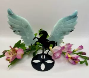 Carribean Calcite Crystal Unicorn Wings - Picture 1 of 5