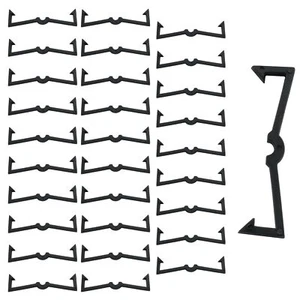 Pegboard Hook Locks Pegboard Hook Retainers Display Hook Lock Plastic Black P... - Picture 1 of 5