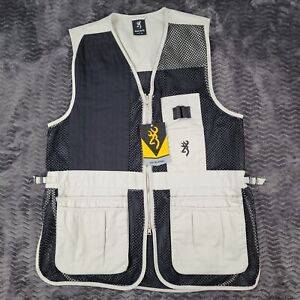 Browning Trapper Creek Mesh Shooting Vest Mens Large Sand Hunting Outdoor