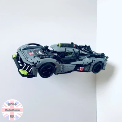 BRICK SOLUTIONS UK Verstellbares Wandbefestigungsset für LEGO Technic 42156 PEUGEOT 9X8 24H Hybrid Hypercar