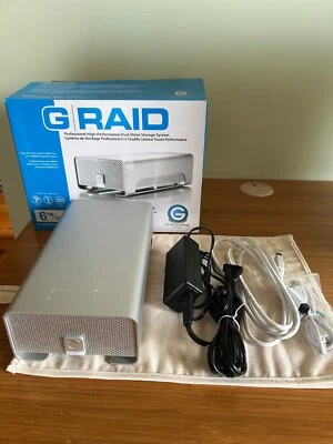 G-Technology G-Raid 6TB External Hard Drive Array 0G01975 USB2 Firewire eSATA  - Image 1 of 3