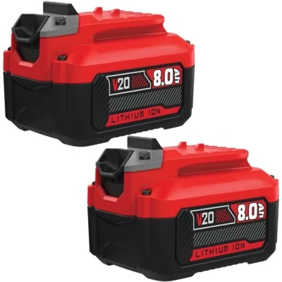 8.0Ah For Craftsman V20 20 Volt Max Lithium-Ion Battery CMCB206 CMCB204 CMCB202