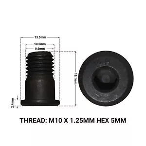 2X FRONT BRAKE DISC RETAINING SCREWS FITS: FIAT 500X 2014-> DRS1666N - Picture 1 of 1