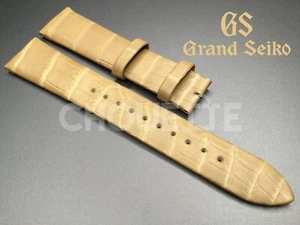 Grand Seiko 'Banto' 19 mm cinturino in pelle di coccodrillo marrone chiaro SBGW281 / 9S64-00Z0 - Foto 1 di 8