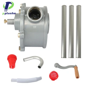 Rotary Drum Pump Fuel Kero Oil Petrol 44 Gallon Drum Hand Pump Aluminium AU - Picture 1 of 10