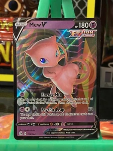 Pokémon TCG Mew V Fusion Strike 113/264 Holo Ultra Rare - Picture 1 of 2