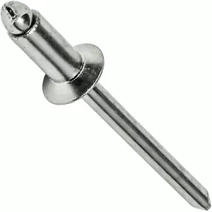 Rivetti Pop Acciaio Inox 3/16" x 1/4" Testa Svasata Piatta Cieca 6-4 Qtà 1000 - Foto 1 di 7