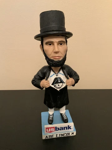 2010 Milwaukee Admirals Abe Lincoln Bobblehead! No Box Cover