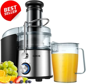 "Potente exprimidor de 1200 W con disco de corte mejorado de titanio, jugo de conducto de alimentación más grande de 3""" - Imagen 1 de 12