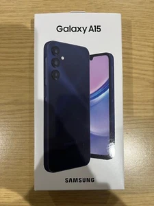 Samsung Galaxy A15 128GB Dual Sim LTE 4G Unlocked Smartphone BLUE BLACK-Sealed - Picture 1 of 2
