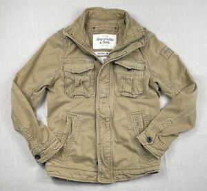 Vtg Abercrombie & Fitch Jacket Sentinel Safari Military Field Army Pockets S Y2K